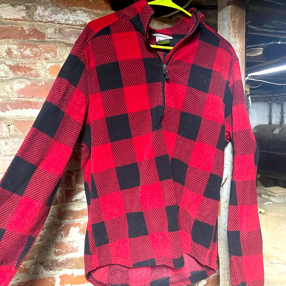 Men’s plaid quarter zip
